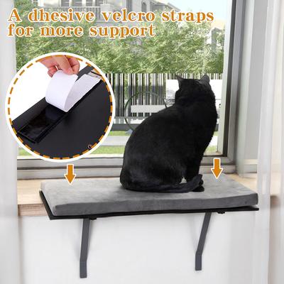 Show full view: Coziwow Wall-mounted Cat Window Perch, Grey slide 3 of 12