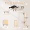 Show in main carousel: Coziwow Wall Mounted Shelves Set Cat Tree, Beige, 5-Pack slide 10 of 12