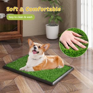 Coziwow Washable Puppy Pee Turf Grass Pad, 30 x 20-in