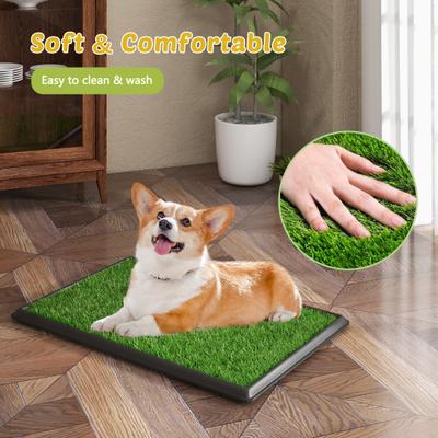 Show full view: Coziwow Washable Puppy Pee Turf Grass Pad, 30 x 20-in slide 7 of 11