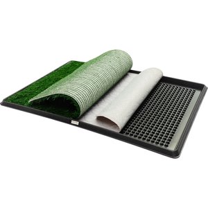 Coziwow Washable Puppy Pee Turf Grass Pad, 30 x 20-in