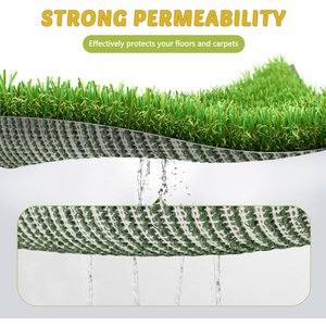 Coziwow Washable Puppy Pee Turf Grass Pad, 30 x 20-in