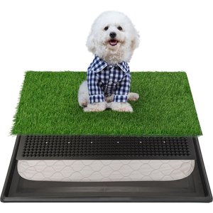 Coziwow Washable Puppy Pee Turf Grass Pad, 30 x 20-in