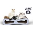 Show in main carousel: Coziwow Wave Cat Scratcher Lounge Toy with Catnip, White slide 3 of 12