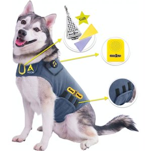 CozyVest 3-in-1 Anxiety Music & Essential Oil Aromatherapy Dog Calming Vest, Gray, X-Large