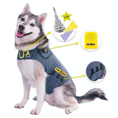 Show full view: CozyVest 3-in-1 Anxiety Music & Essential Oil Aromatherapy Dog Calming Vest, Gray, X-Small slide 1 of 8