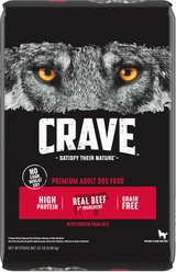 Crave High Protein Beef Adult Grain-Free Dry Dog Food, 22-lb bag