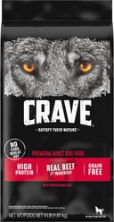 Crave High Protein Beef Adult Grain-Free Dry Dog Food, 4-lb bag