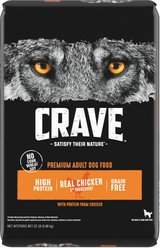 Crave High Protein Chicken Adult Grain-Free Dry Dog Food, 22-lb bag