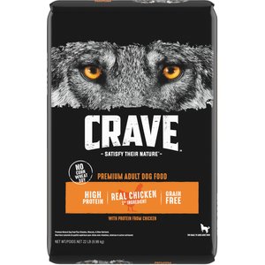 Crave High Protein Chicken Adult Grain-Free Dry Dog Food, 22-lb bag