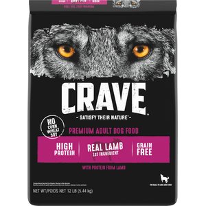 Crave High Protein Lamb Adult Grain-Free Dry Dog Food, 12-lb bag