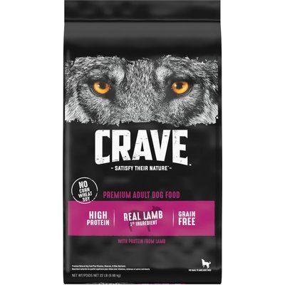 Crave Crave High Protein Lamb Adult Grain-Free Dry Dog Food, 22-lb bag
