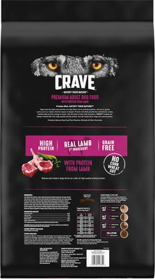 Show full view: Crave High Protein Lamb Adult Grain-Free Dry Dog Food, 22-lb bag slide 3 of 13