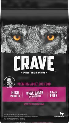 Show full view: Crave High Protein Lamb Adult Grain-Free Dry Dog Food, 22-lb bag slide 4 of 13