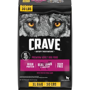 Crave High Protein Lamb Adult Grain-Free Dry Dog Food, 30-lb bag