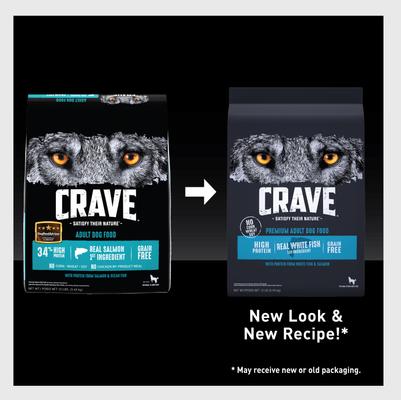 Show full view: Crave High Protein White Fish & Salmon Adult Grain-Free Dry Dog Food, 12-lb bag slide 10 of 13