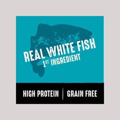 Show full view: Crave High Protein White Fish & Salmon Adult Grain-Free Dry Dog Food, 4-lb bag slide 5 of 13