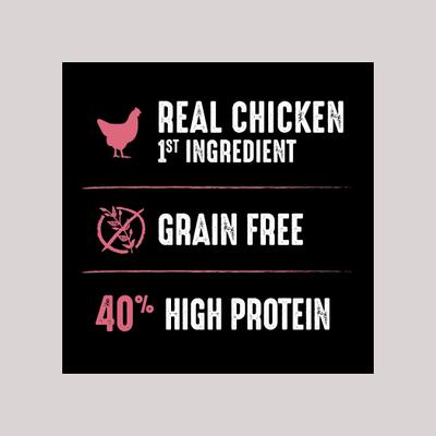 Show full view: Crave with Protein from Chicken & Salmon Indoor Adult Grain-Free Dry Cat Food, 4-lb bag slide 5 of 13