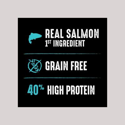 Show full view: Crave with Protein from Salmon & Ocean Fish Adult Grain-Free Dry Cat Food, 4-lb bag slide 5 of 13