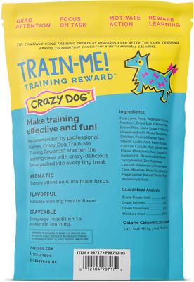 Show full view: Crazy Dog Train-Me! Chicken Flavor Dog Treats, 1-lb bag slide 3 of 11
