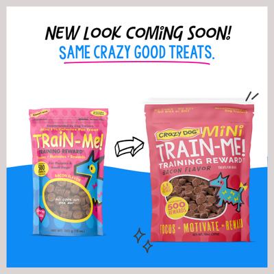 Show full view: Crazy Dog Train-Me! Minis Bacon Flavor Dog Treats, 10-oz bag slide 4 of 11