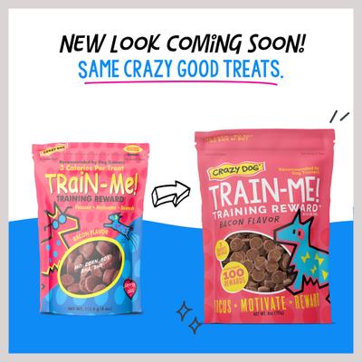 Show full view: Crazy Dog Train-Me! Minis Bacon Flavor Dog Treats, 4-oz bag slide 4 of 11