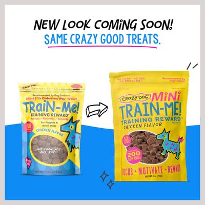 Show full view: Crazy Dog Train-Me! Minis Chicken Flavor Dog Treats, 4-oz bag slide 4 of 11