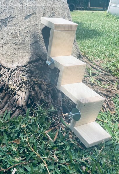 CrazyCritterThings 4 Step Stairs Small Pet Habitat Accessory