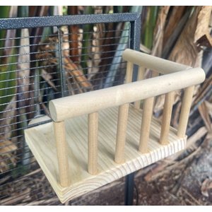 CrazyCritterThings Wrap Around Ledge with Railing Small Pet Habitat Accessory