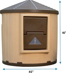 Dog Palace CRB Palace Insulated Dog House, Brown/Tan slide 2 of 8