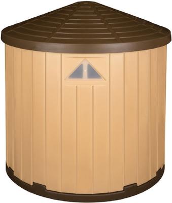 Show full view: Dog Palace CRB Palace Insulated Dog House, Brown/Tan slide 7 of 9