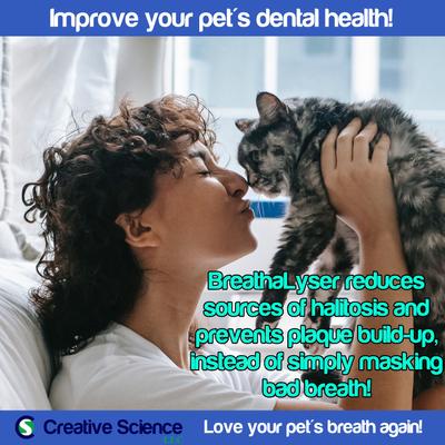 Show full view: Creative Science BreathaLyser Dog & Cat Dental Water Additive, 250-ml bottle slide 5 of 10