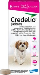 Credelio Chewable Tablet, 6.1-12 lbs, (Pink Box), 12 Chewable Tablets (12-mos. supply) + Interceptor Plus Chew for Dogs, 50.1-100 lbs, (Blue Box), 12 Chews (12-mos. supply) slide 2 of 9