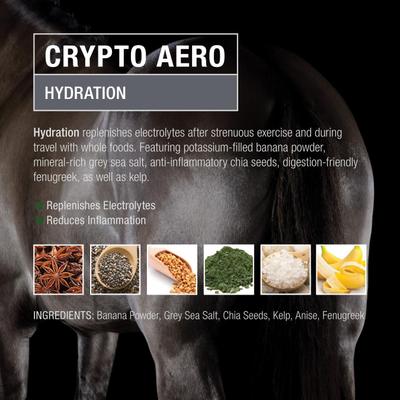 Show full view: Crypto Aero Hydration & Recovery Powder Horse Supplement, 2.5-lb bag slide 2 of 5