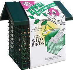 C&S EZ Fill Deluxe with Roof Suet Feeder, Green