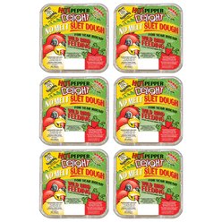 C&S Hot Pepper Delight No Melt Suet Dough Wild Bird Food, 11.75-oz tray, 6 count slide 1 of 9