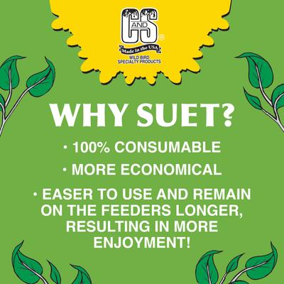 Show full view: C&S Hot Pepper Delight No Melt Suet Dough Wild Bird Food, 11.75-oz tray, 6 count slide 6 of 12