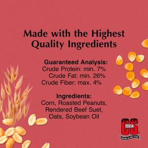 C&S Peanut Suet Nuggets Wild Bird Food, 1.68-lb bag