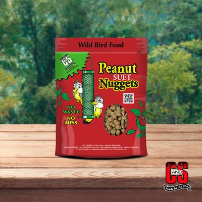 Show full view: C&S Peanut Suet Nuggets Wild Bird Food, 1.68-lb bag slide 8 of 12