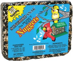 C&S Songbird Snak Peanut Suet Nuggets Wild Bird Food, case of 6 slide 2 of 6