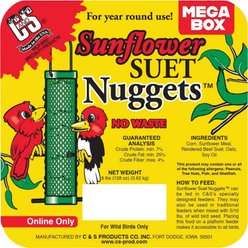 C&S Sunflower Suet Nuggets Wild Bird Food, 8-lb box slide 2 of 9