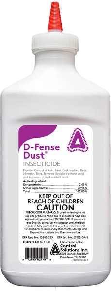 Show full view: CSI D-Fense Insecticide Dust, 1-lb bottle slide 1 of 1