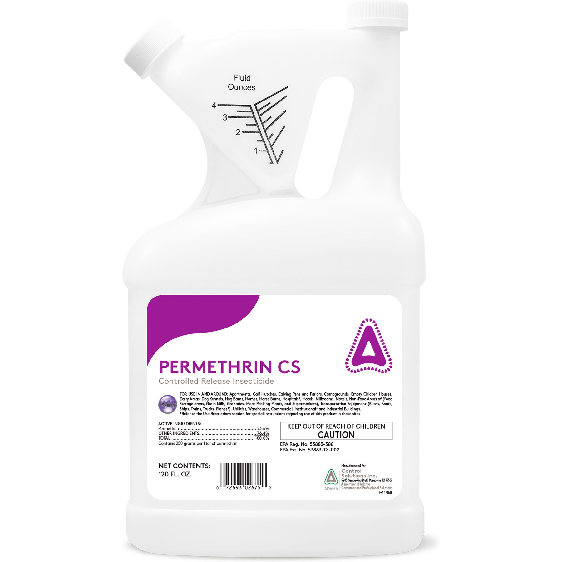 CSI Permethrin CS General Insecticide Concentrate, 120-fl oz