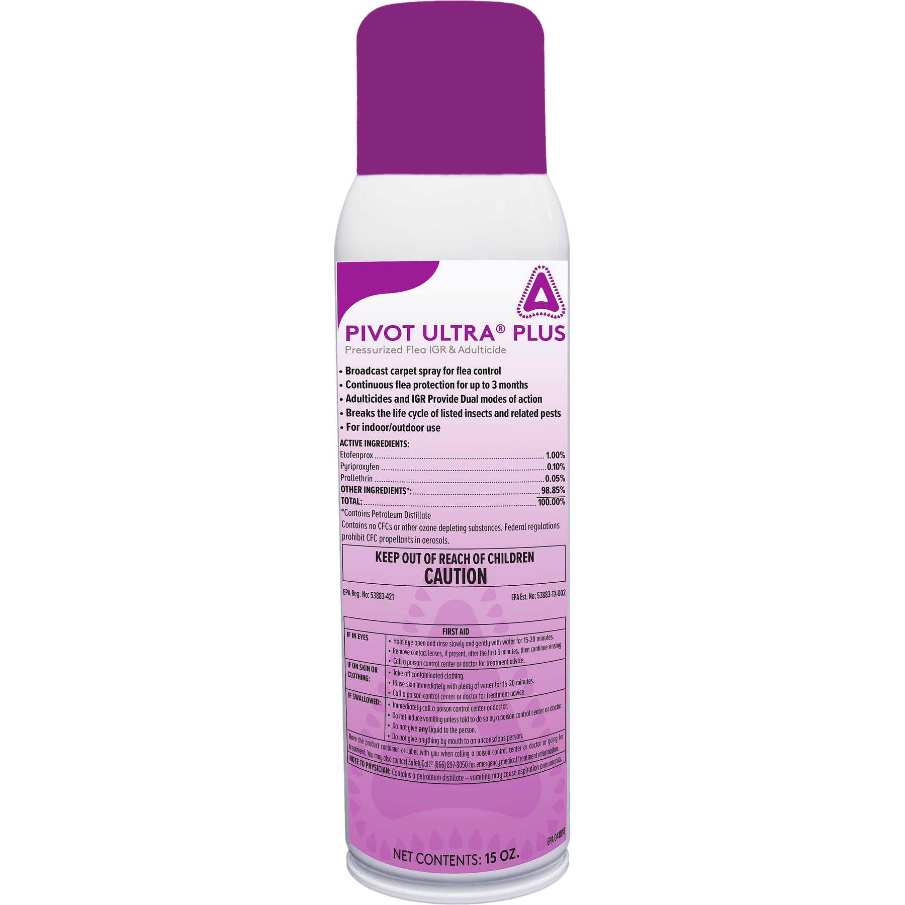 CSI Pivot Ultra Plus Insecticide Plus IGR Aerosol, 15-fl oz bottle