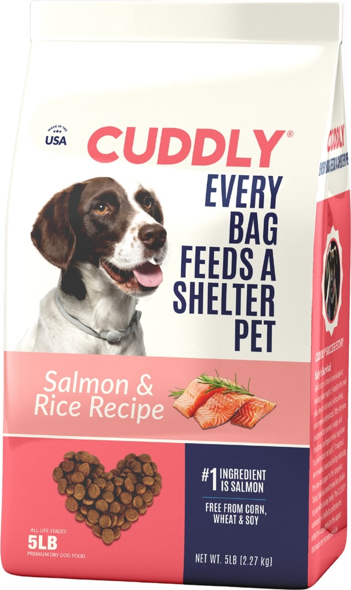 CUDDLY Salmon & Rice Dry Dog Food, 5-lb bag - Chewy.com