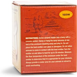 Culinary Coop Ceramic Chicken Heat Emitter, 150-watt