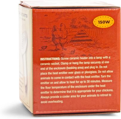 Show full view: Culinary Coop Ceramic Chicken Heat Emitter, 150-watt slide 3 of 5