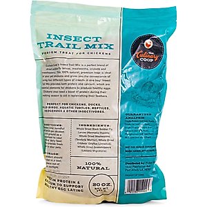 Culinary Coop Dried Insect Trail Mix Chicken Treats, 10-oz bag,  