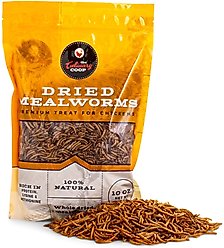 Culinary Coop Dried Mealworm Chicken Treats, 10-oz bag,  