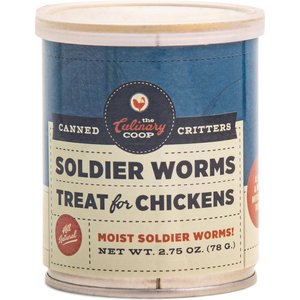Culinary Coop Soldierworms Chicken Treats, 2.75-oz can,  